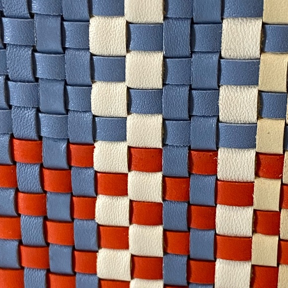 Tory Burch Emerson Woven Mini Top Zip Tote - Picture 4 of 9